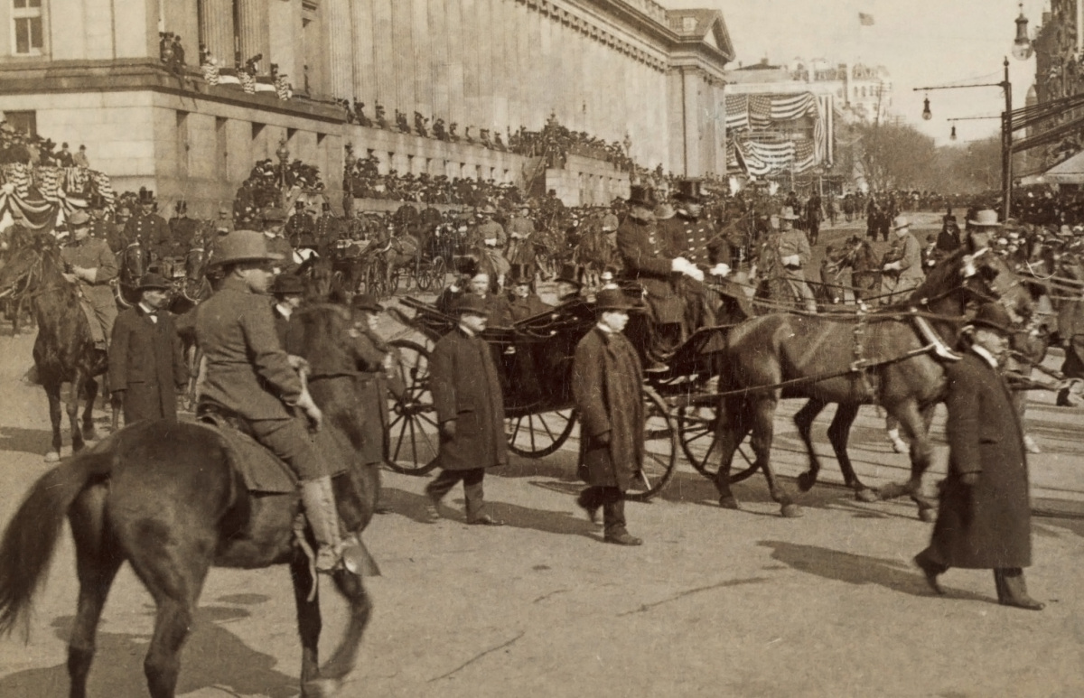 1905. Pres Teddy Roosevelt and Rough Riders at Inaugural Parade (LOC)