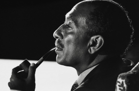 Anwar Sadat with pipe