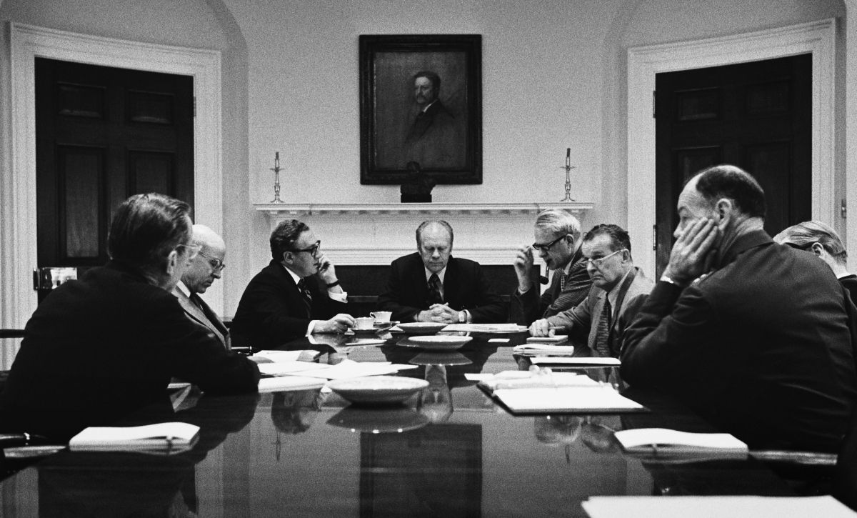President Ford at National Security Meeting - 943