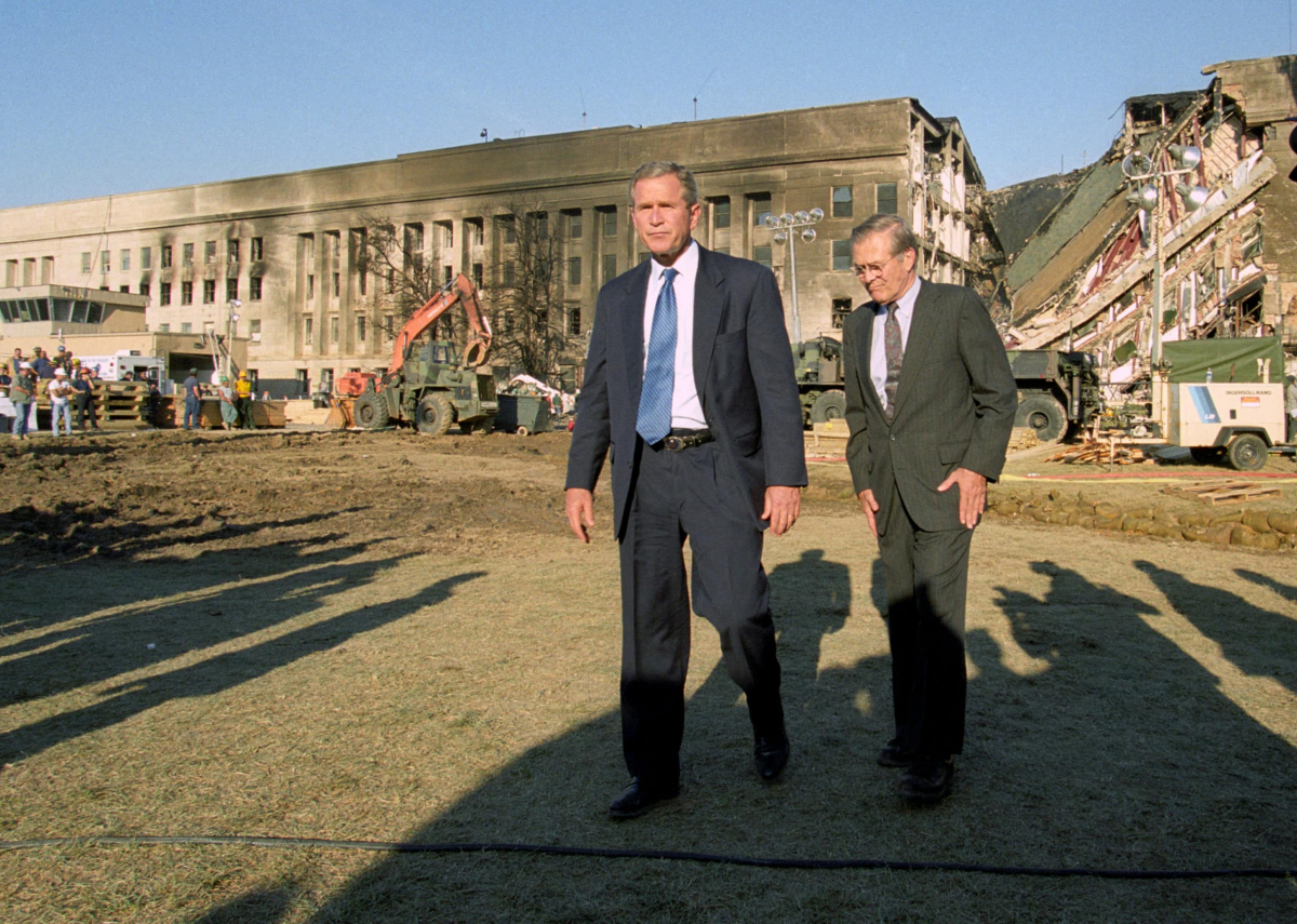 George W. Bush and Donald Rumsfeld