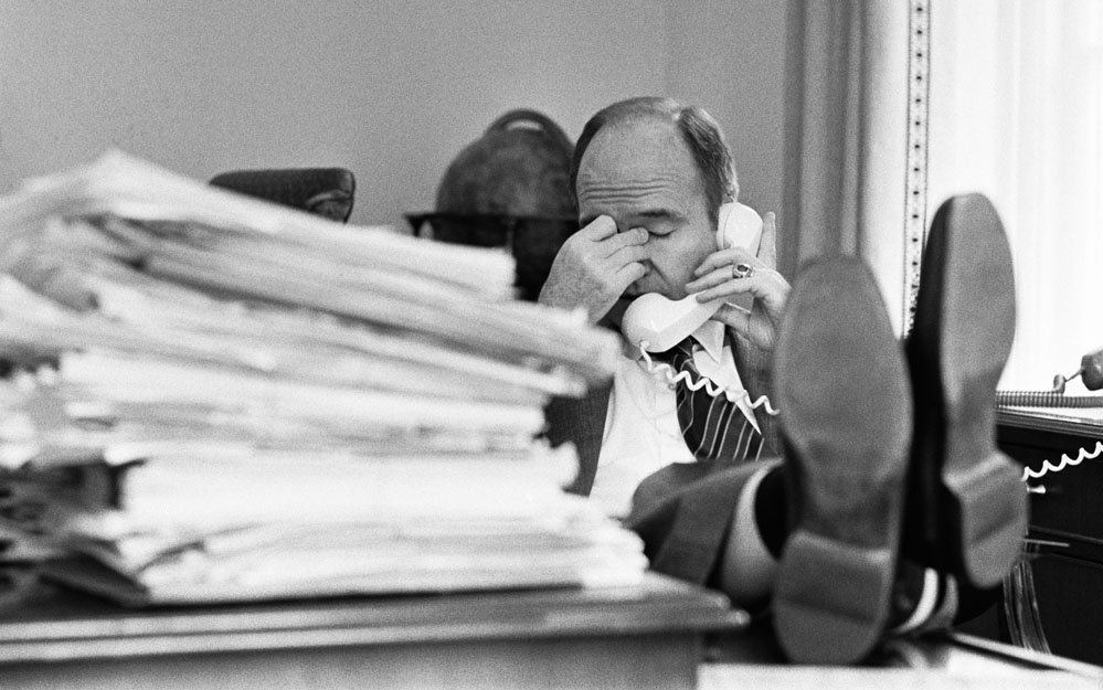 Scowcroft Gets Word of Vietnam Defeat