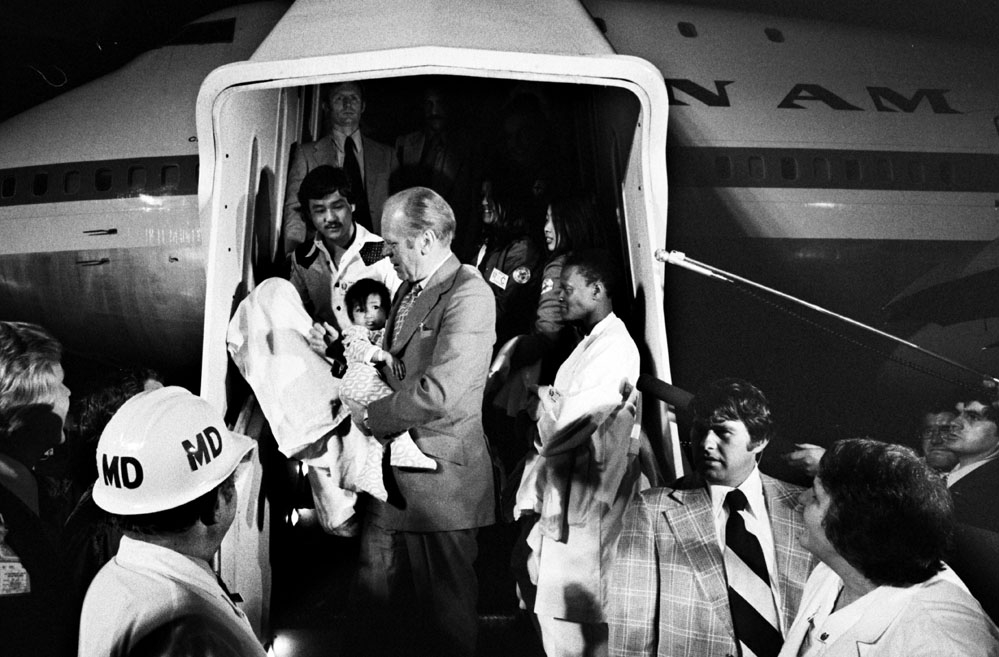 President Ford With Operation Babylift Child