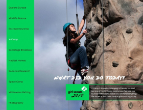 Girl Scout ad "What Did You Do Today?" campaign