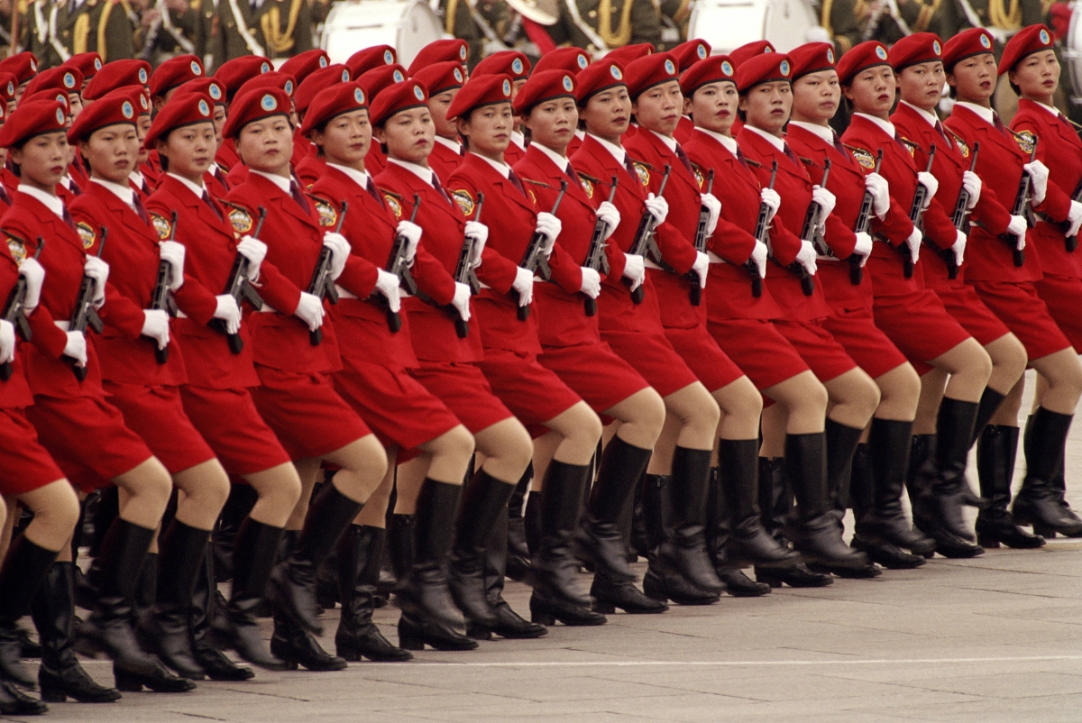Red Marching Women 792