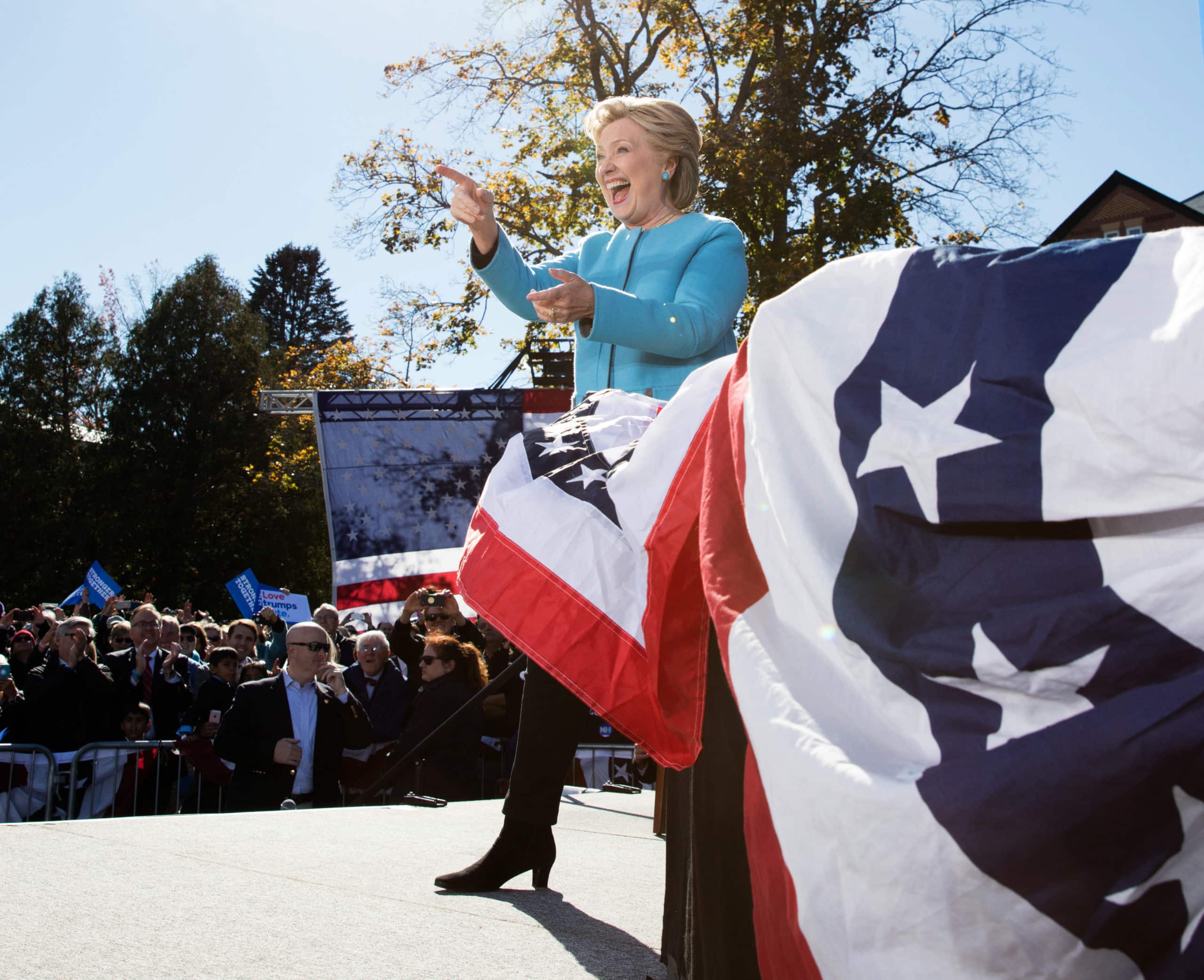 Hillary Clinton, St. Anselm College, Manchester, New Hampshire, Oct. 24, 2016