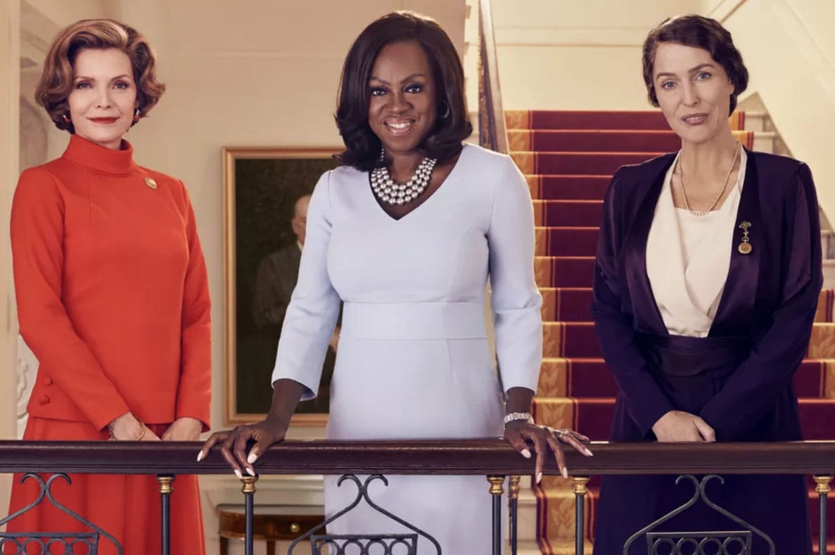 Michelle Pfeiffer is Betty Ford, Viola Davis is Michelle Obama, Gillian Anderson is Eleanor Roosevelt (Showtime)