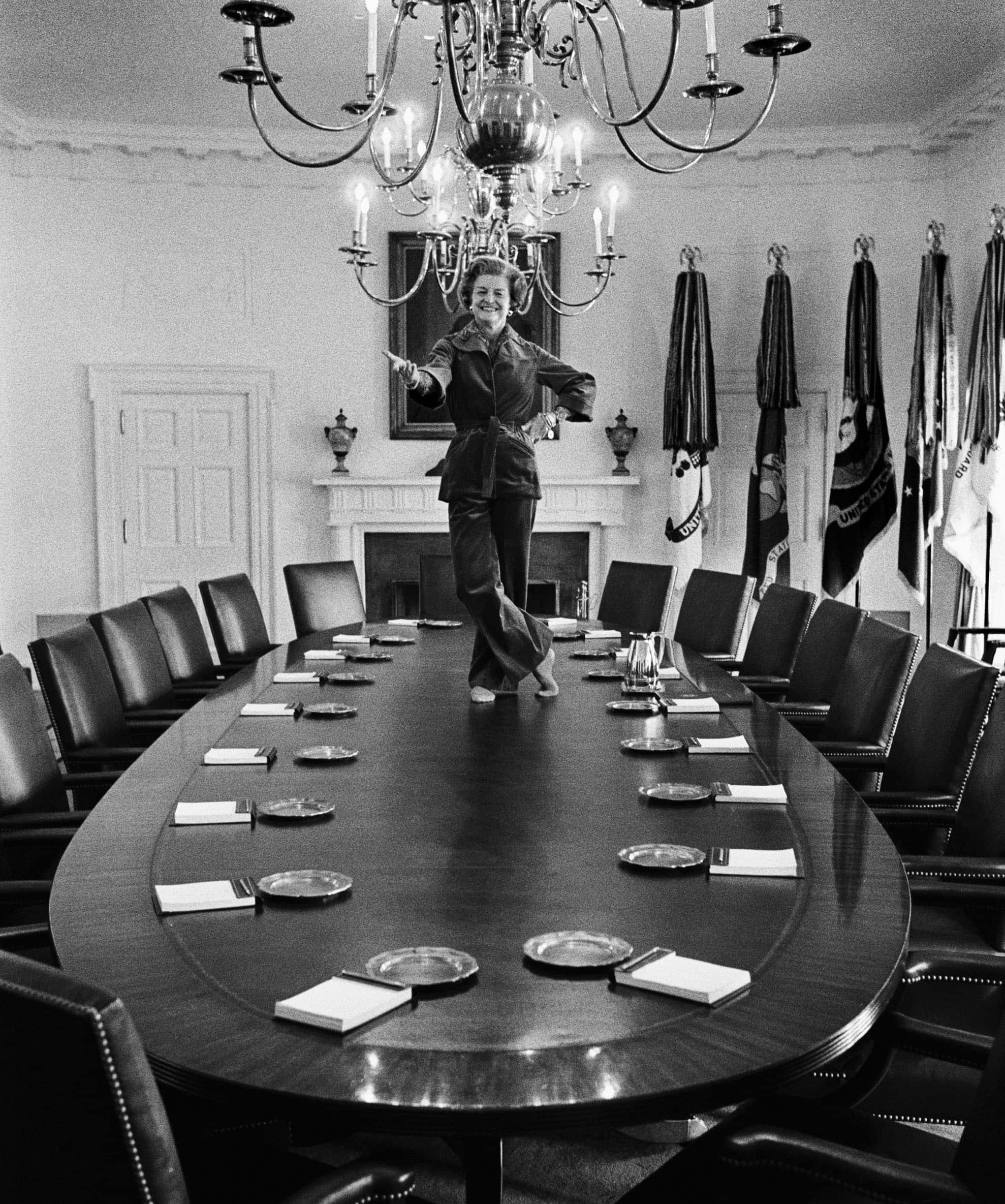 The Real Betty Ford on The Cabinet Room Table (Kennerly)