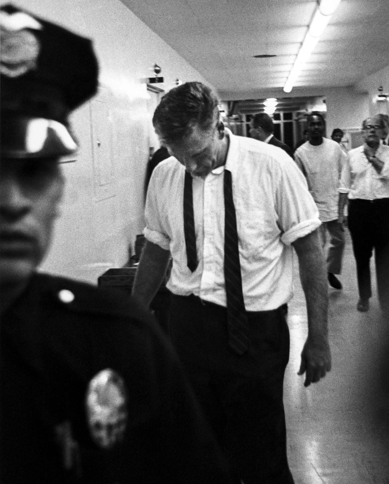Kennedy bodyguard Bill Barry at hospital after shooting