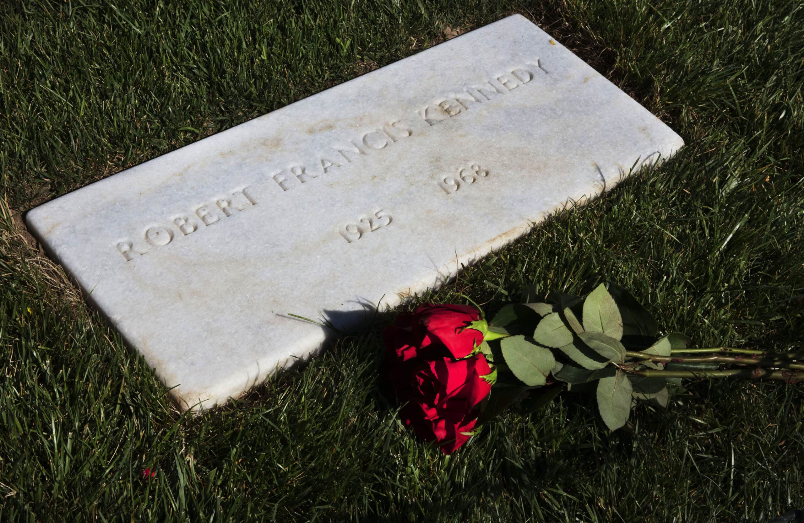 Robert Kennedy’s grave at Arlington National Cemetery