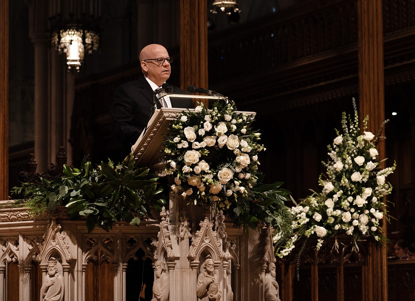 Jay O’Connor, Justice O’Connor’s youngest son, talks about his mom at the National Cathedral